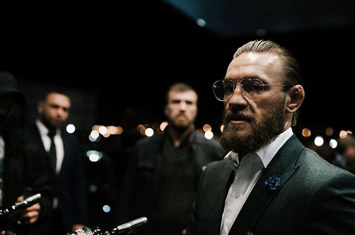 Conor in 2022: dropped out of the UFC rankings, became a jock (gained 15 kg) and starred in Hollywood
